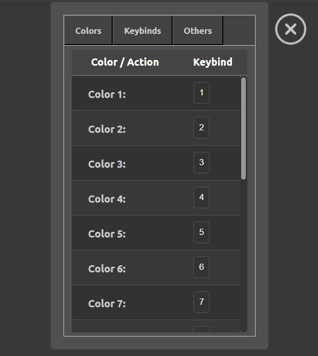 Set Keybind Settings Menu